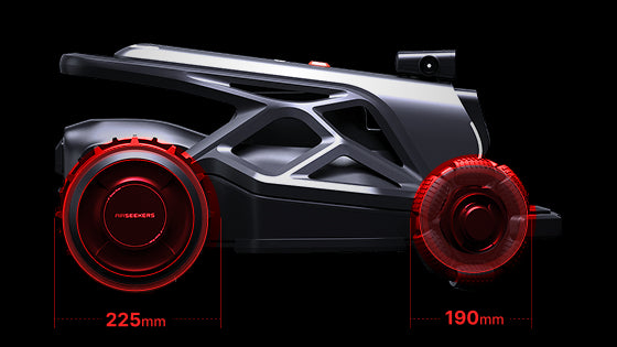 Four Large Wheels for Off-Road Performance